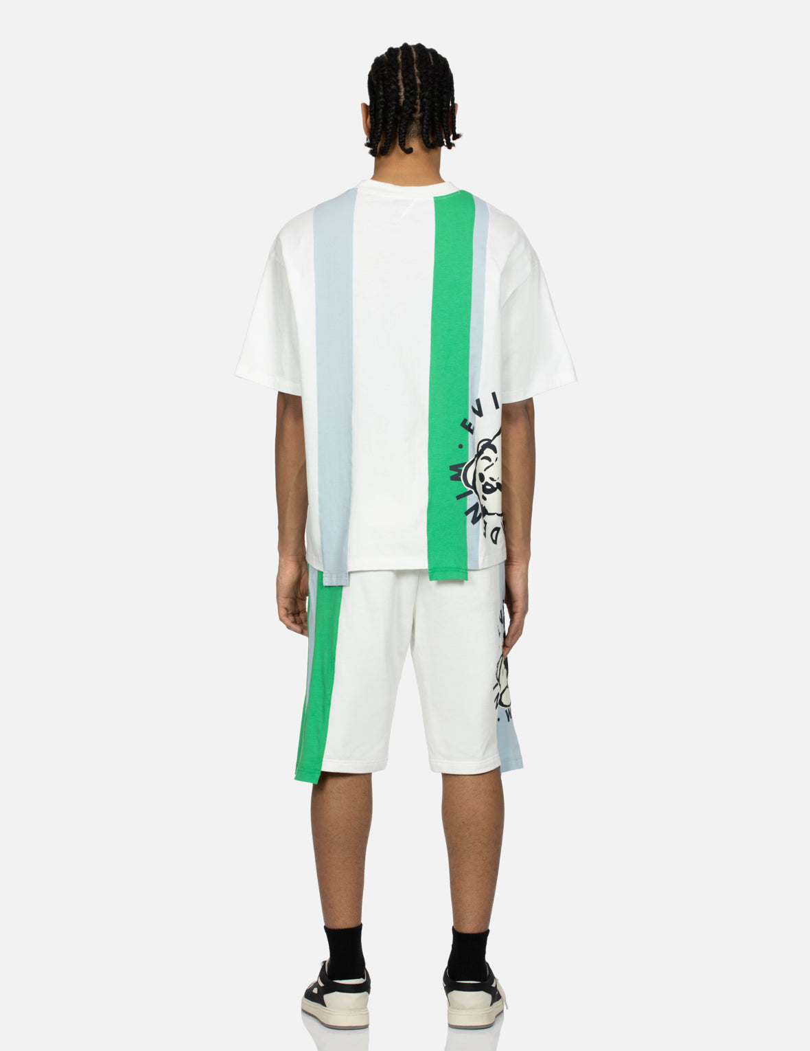 解构玩乐佛头印花宽版T恤