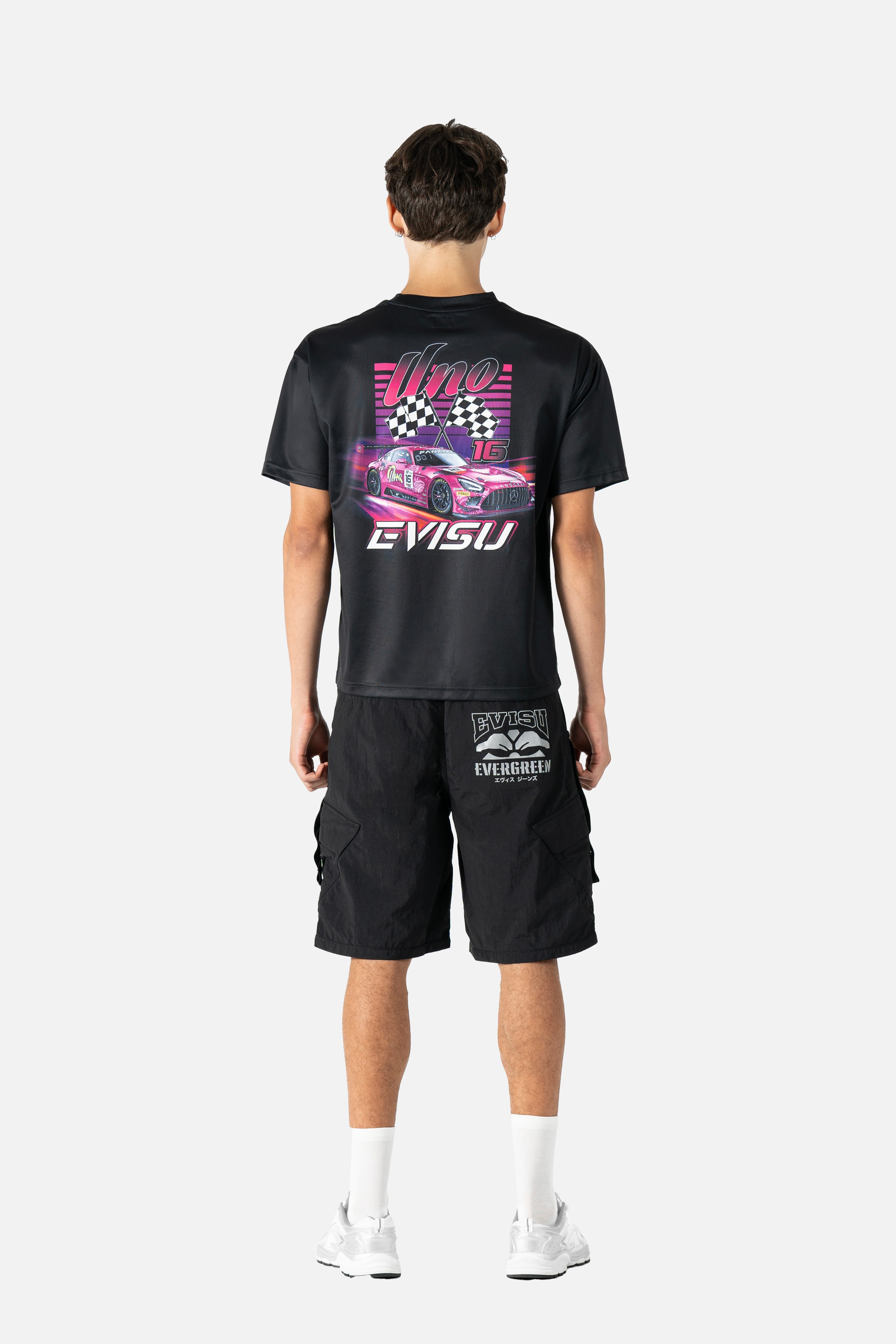 EVISU X UNO RACING LIMITED EDITION PRINT TEE