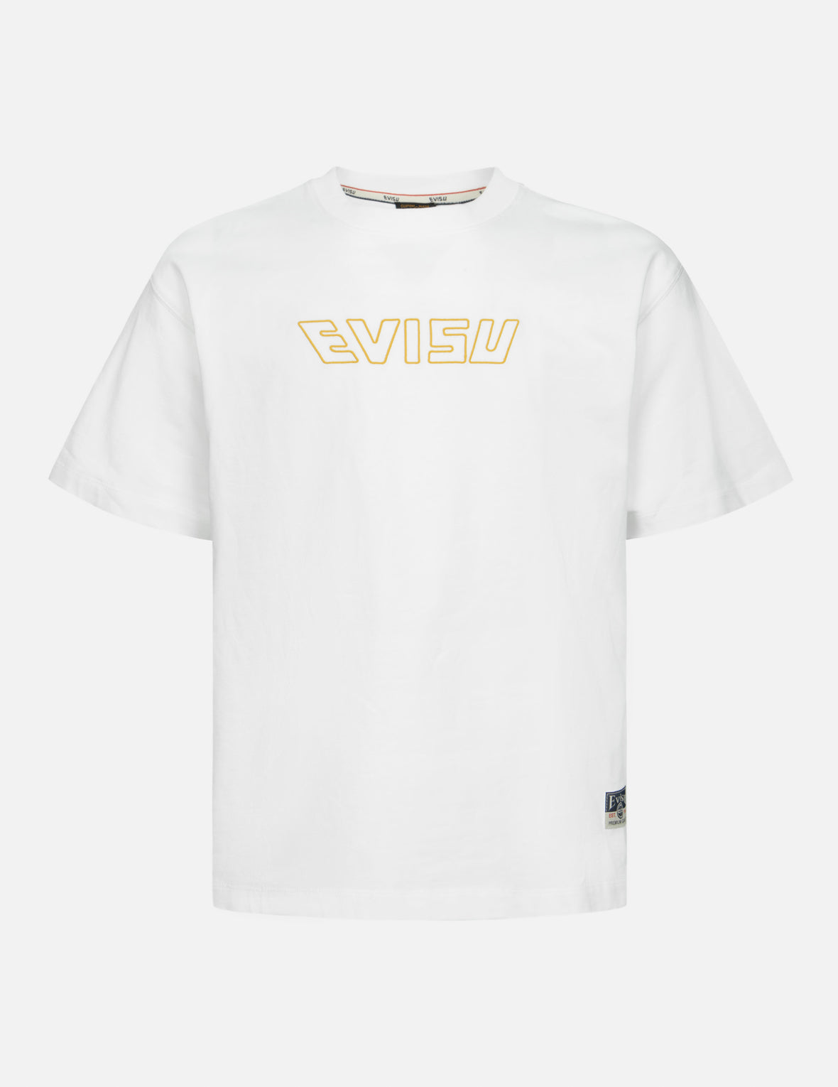 商标刺绣和"海天羽鲤"印花宽版休闲T恤