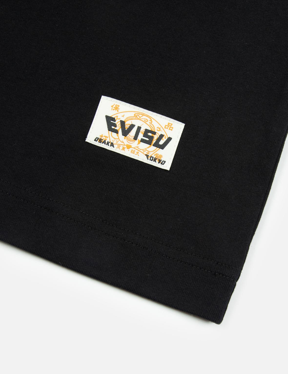 Fortune God Reflective Heat Transfer Print Loose Fit T-shirt