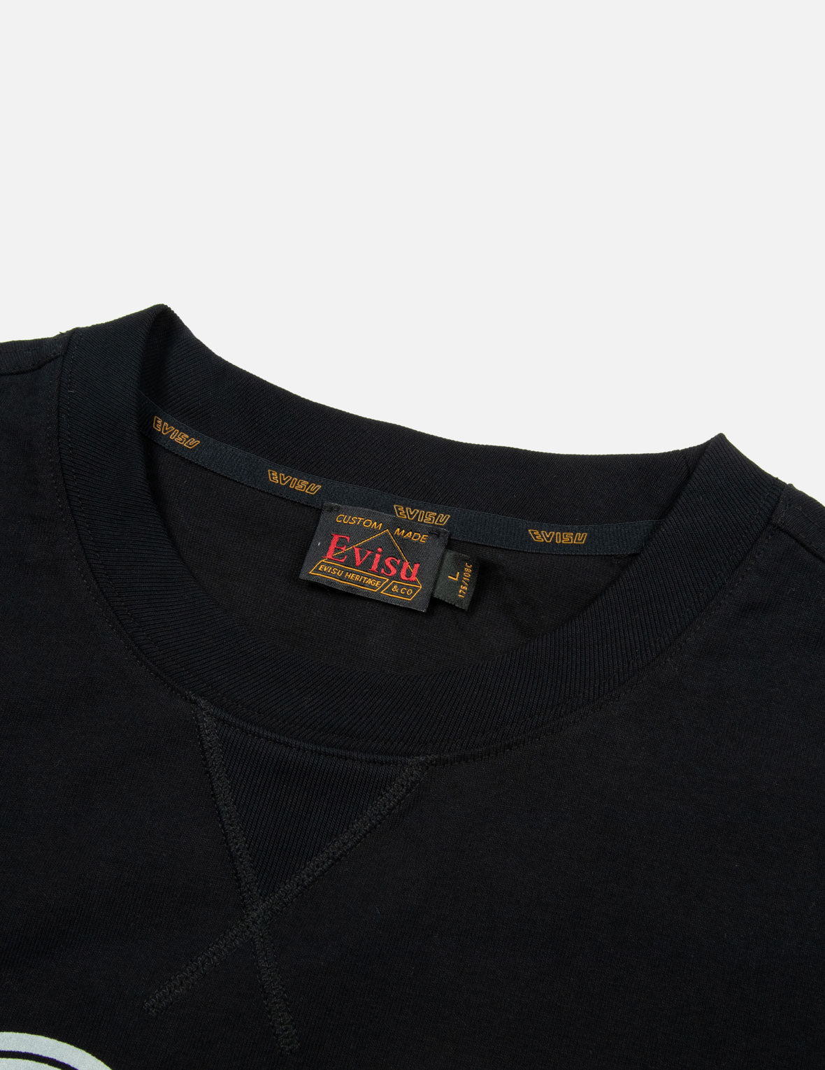 Fortune God Reflective Heat Transfer Print Loose Fit T-shirt