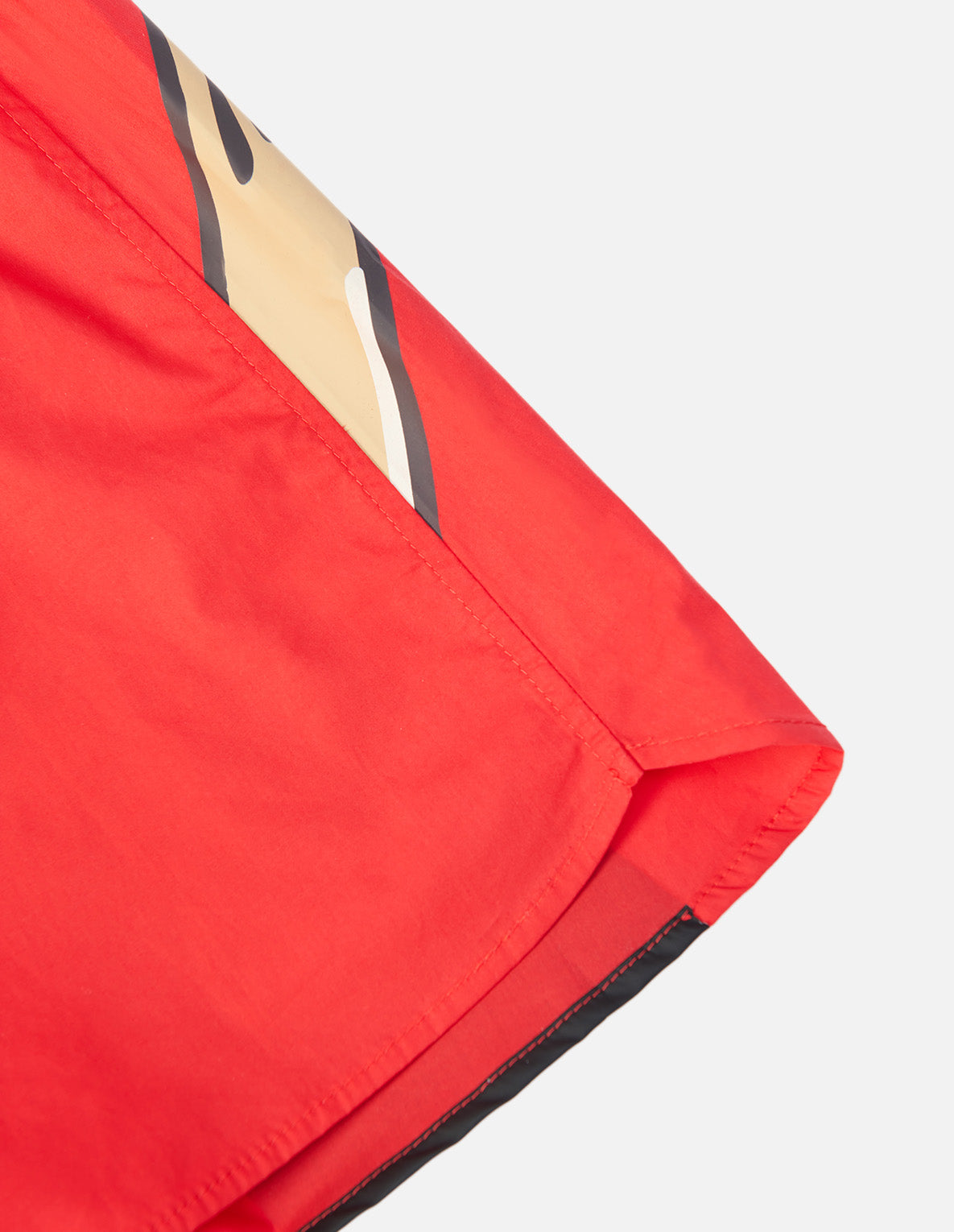 丝带交叠大M和海鸥印花四角裤