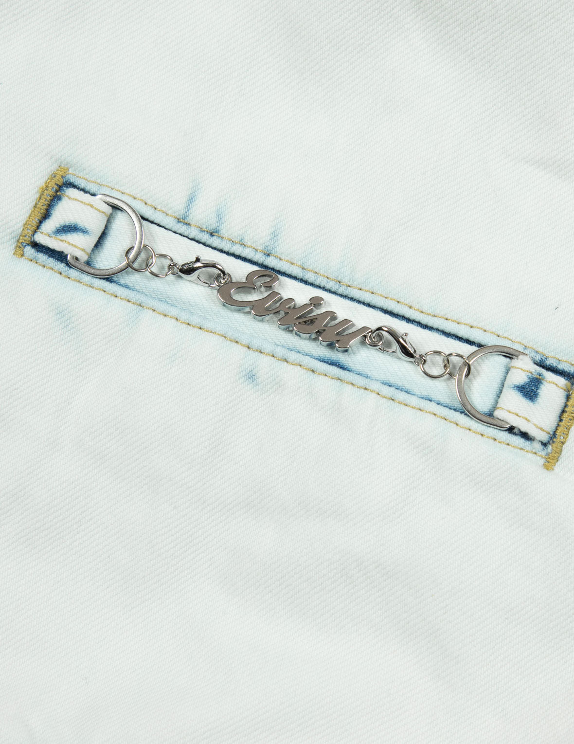 Kamon and Logo Appliqué Fashion Fit Denim Jacket