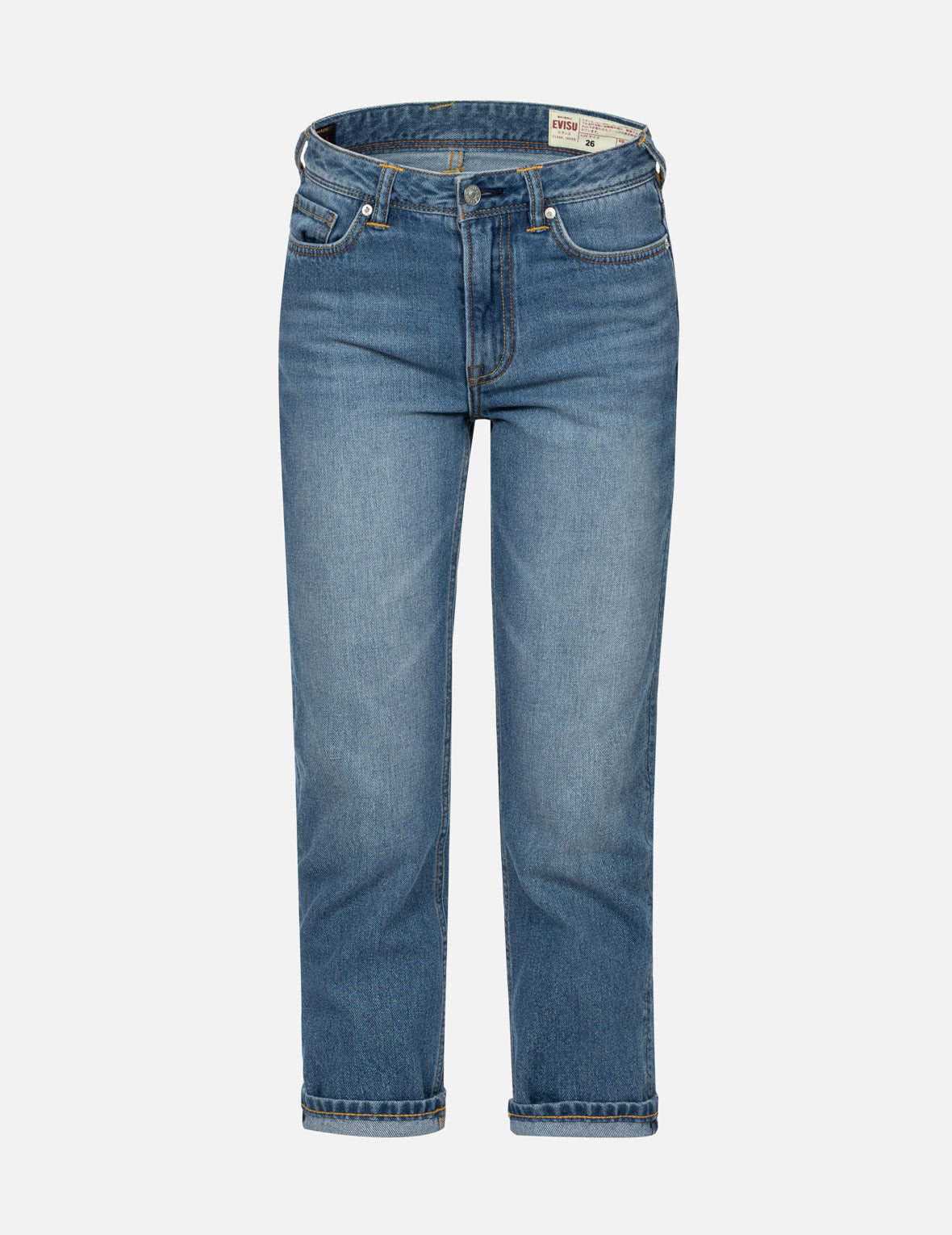 EVISU OSAKA 大M印花宽版休闲牛仔裤