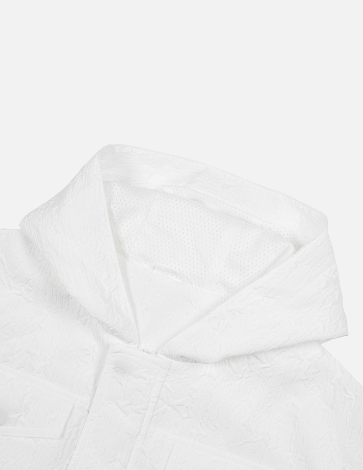 Logo Embroidery Textured Cropped Fashion Fit Windbreaker