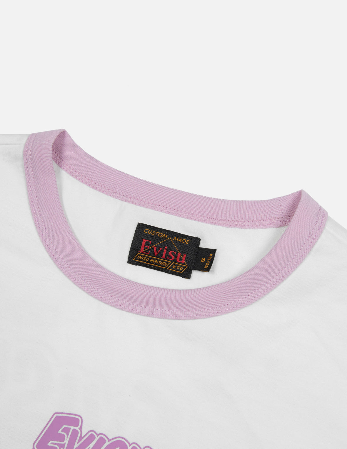 Logo and Takoyaki Daruma Print Regular Fit Ringer T-shirt