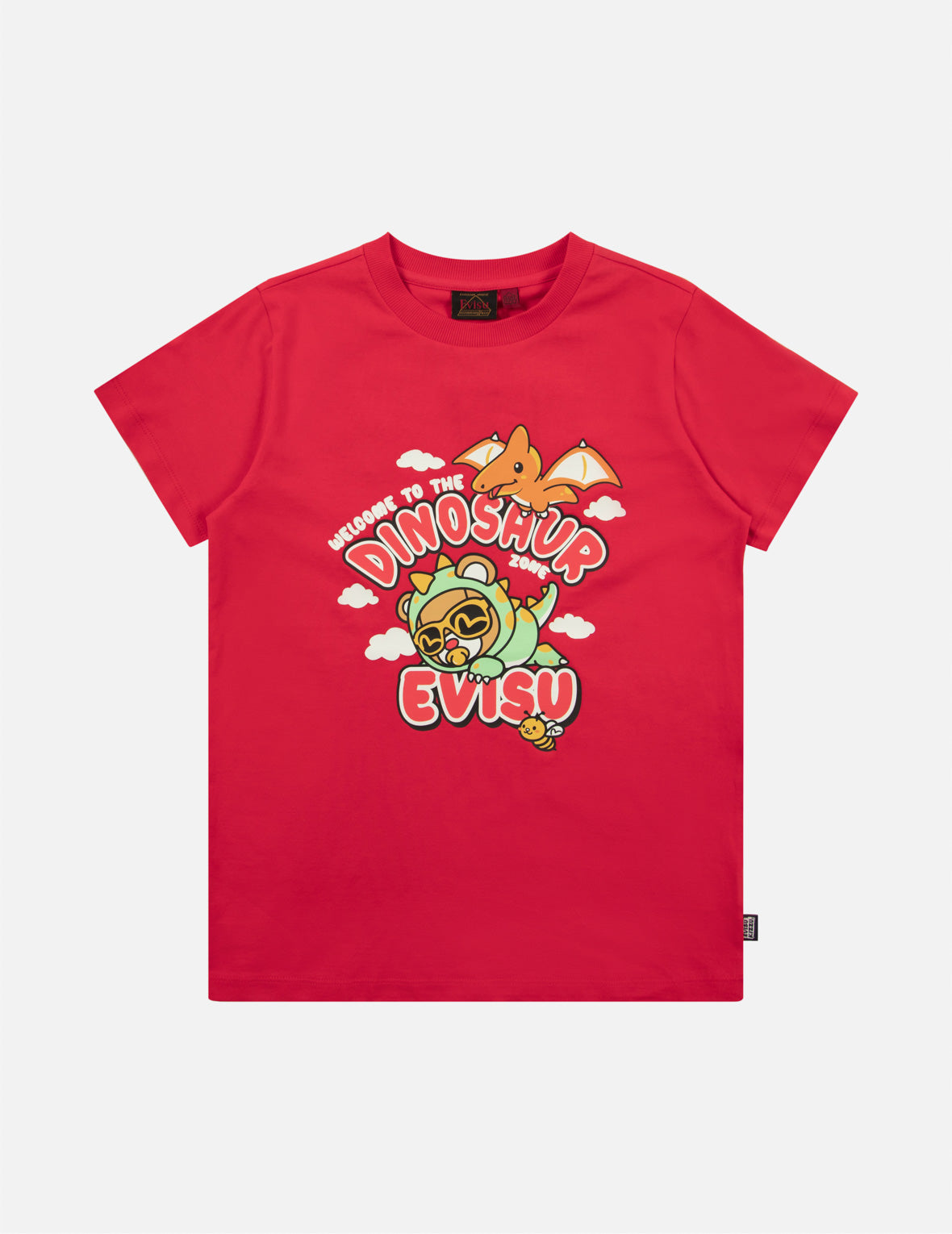 Dinosaur Bear Print Regular Fit T-Shirt