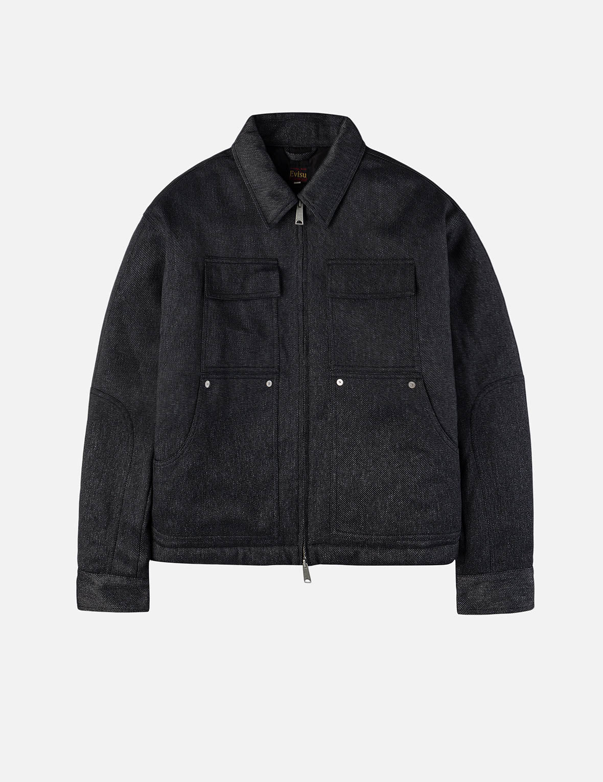 50年代经典车和海鸥印花宽版休闲工装外套