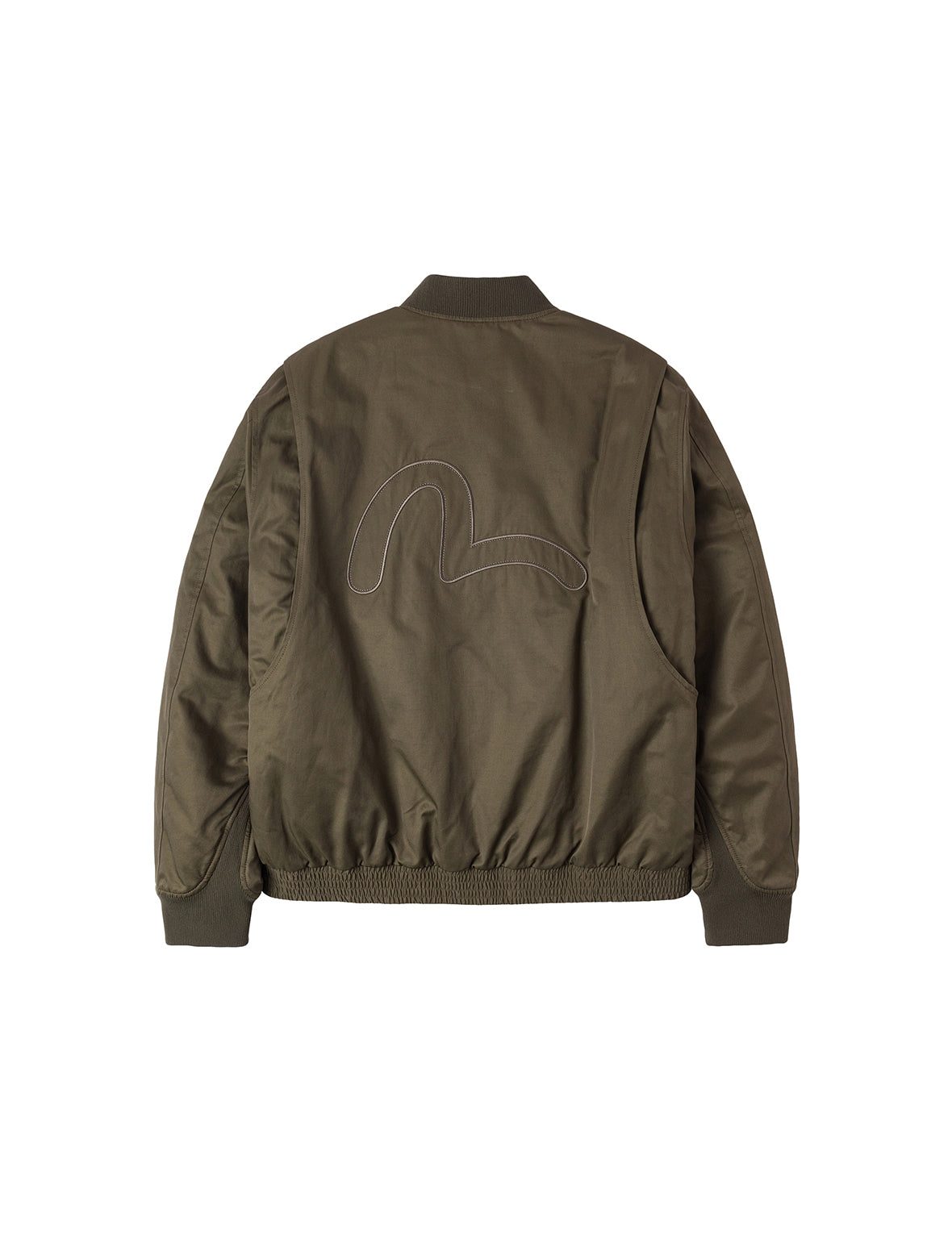 Multi Logo Badges Embroidery Regular Fit Padded Bomber Jacket