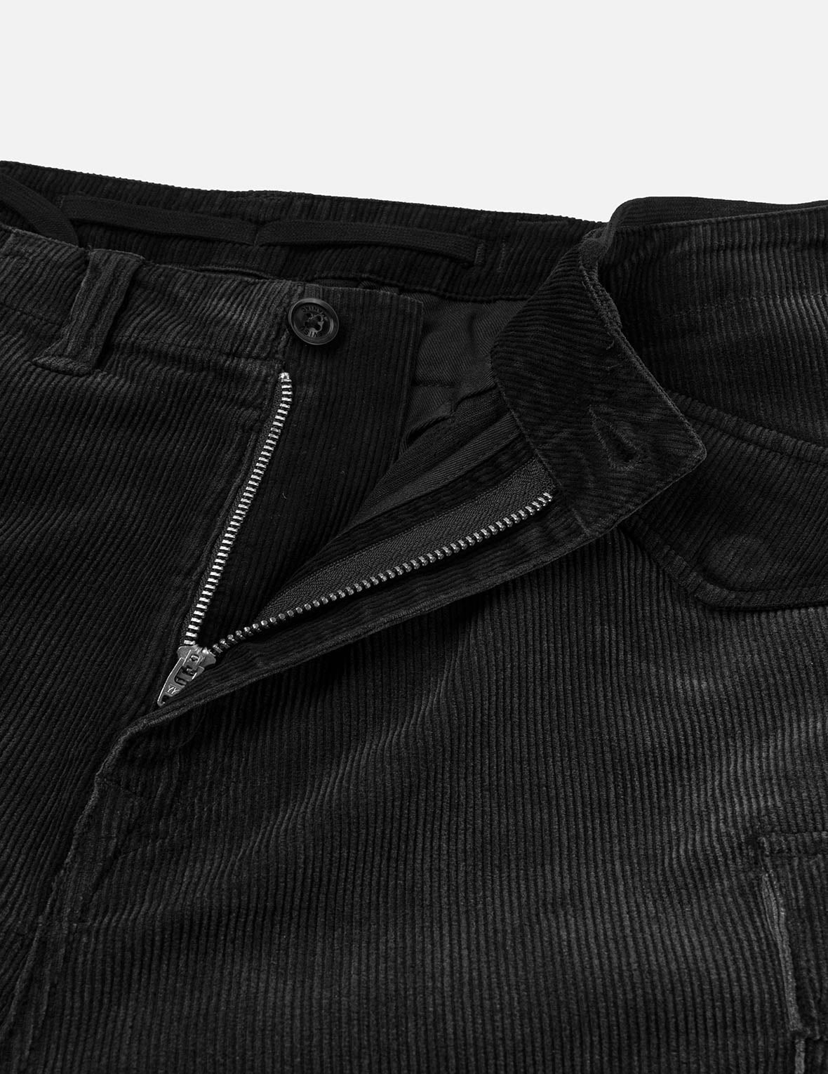 洗水大M刺绣灯芯绒工装阔腿裤