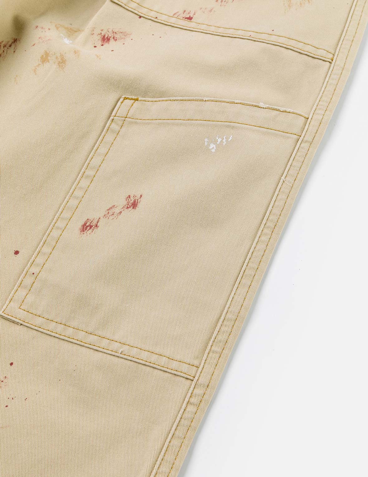 Hand-Painted Seagull and Splash-ink Print Relax Fit Flight Pants