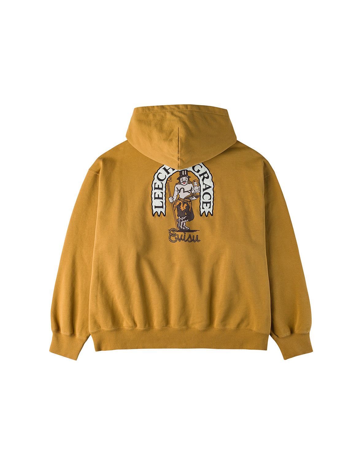 美式惠比寿和海鸥印花宽版休闲卫衣