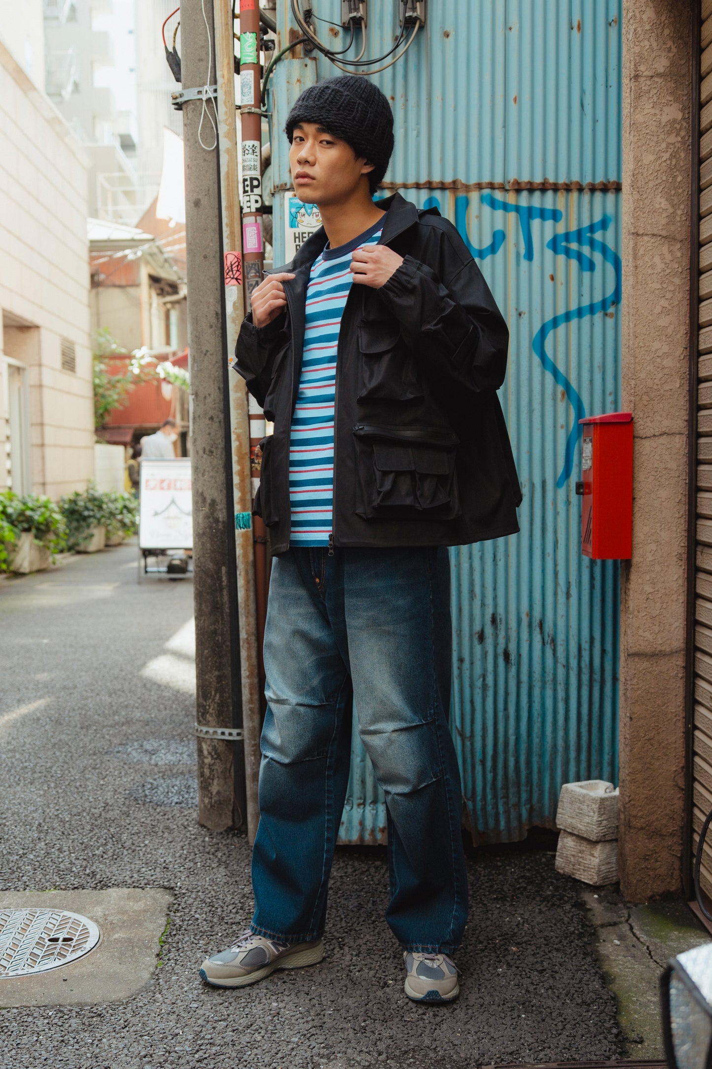 小海鸥贴布宽版休闲条纹T恤