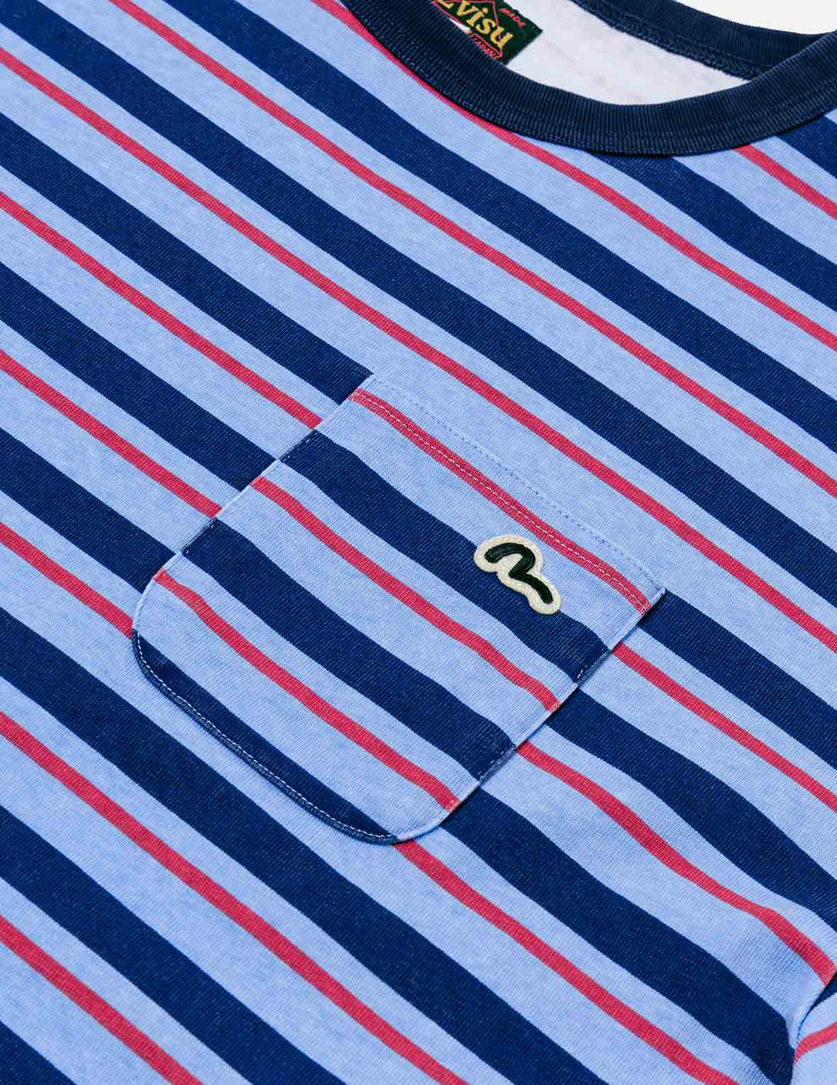 小海鸥贴布宽版休闲条纹T恤