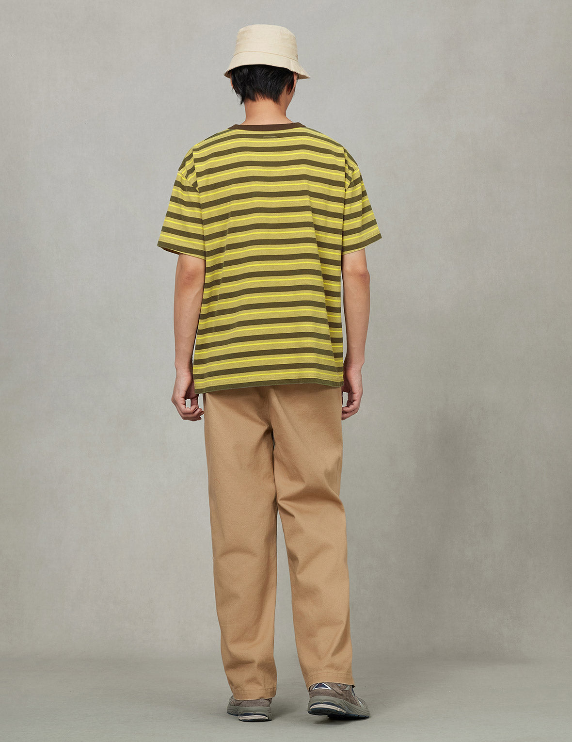 小海鸥贴布宽版休闲条纹T恤