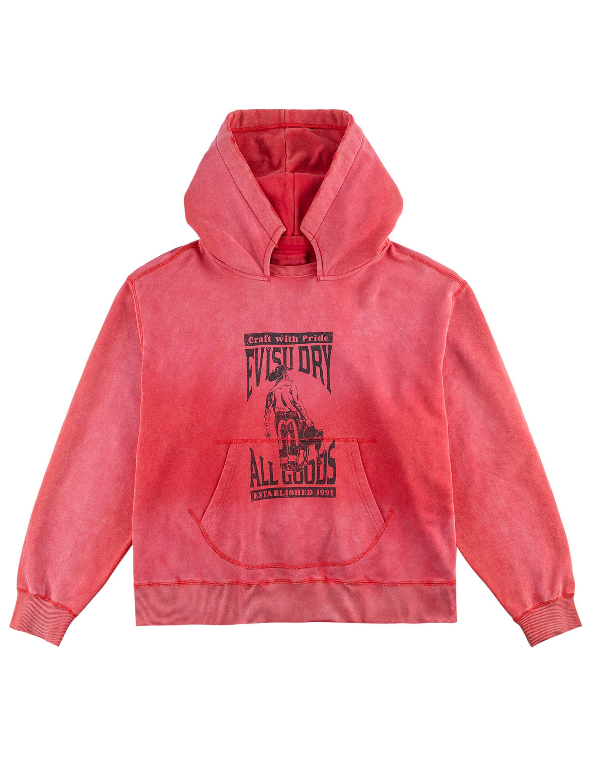 Washed EVISU Dry All Goods Hoodie