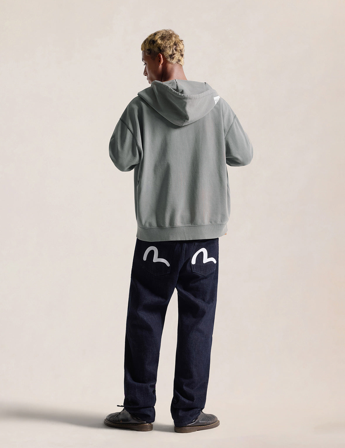 Patched EVISU Zip Hoodie