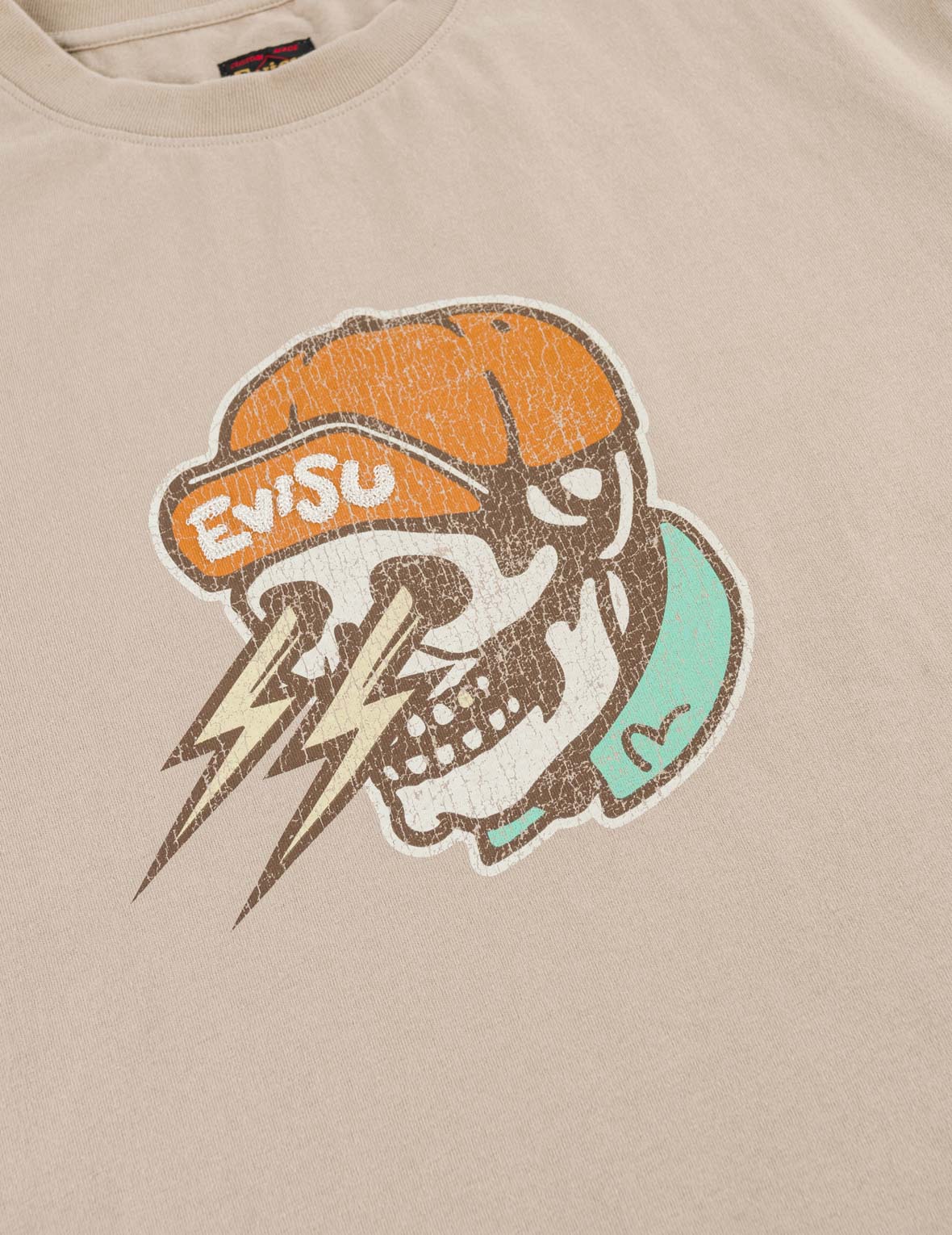 Raijin Skull Print T-shirt