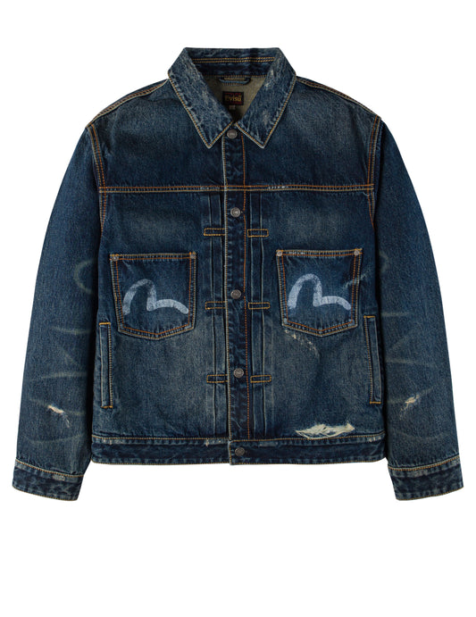 EVISU X GDC Washed Relax Fit Denim Jacket