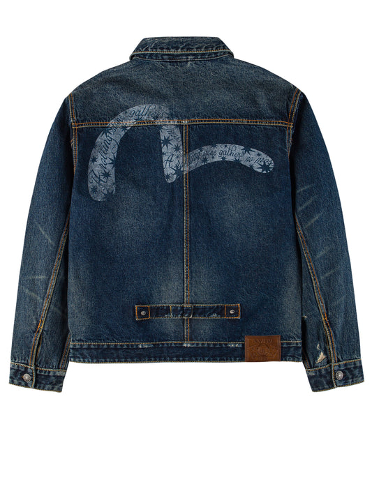 EVISU X GDC Washed Relax Fit Denim Jacket