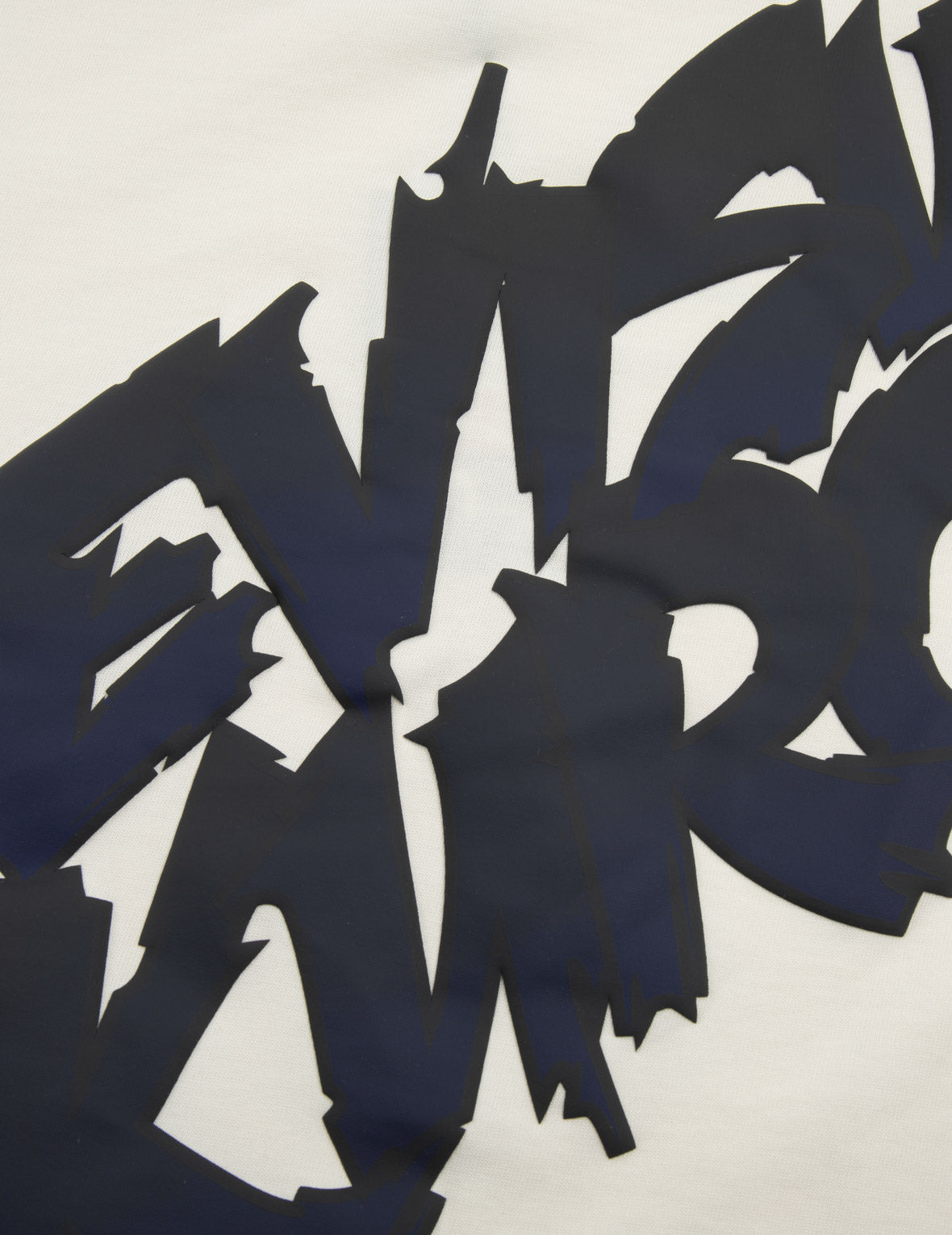 Gradient Graffiti Logo Print Fashion Fit T-shirt