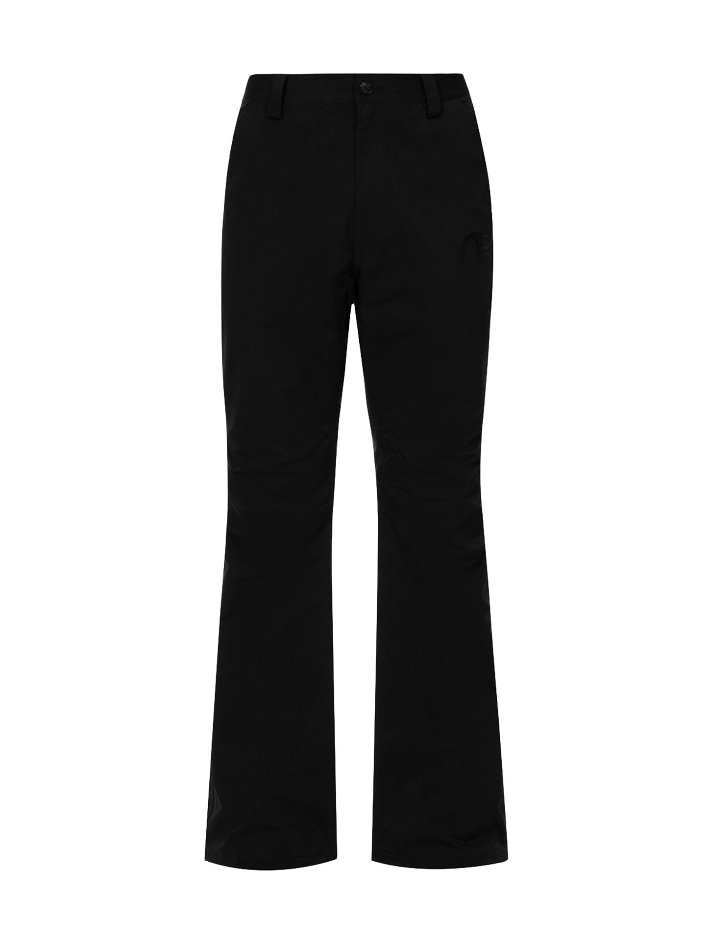 海鸥刺绣和多口袋常规版型喇叭裤