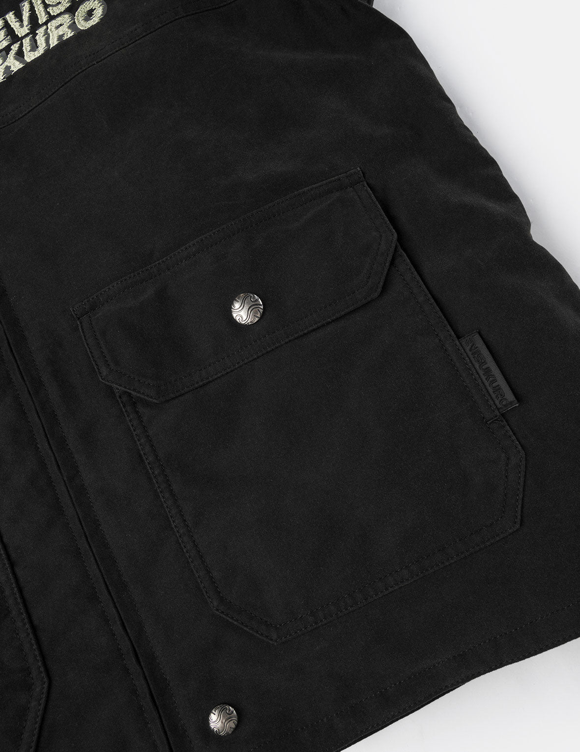 商标刺绣休闲水洗工装夹棉外套