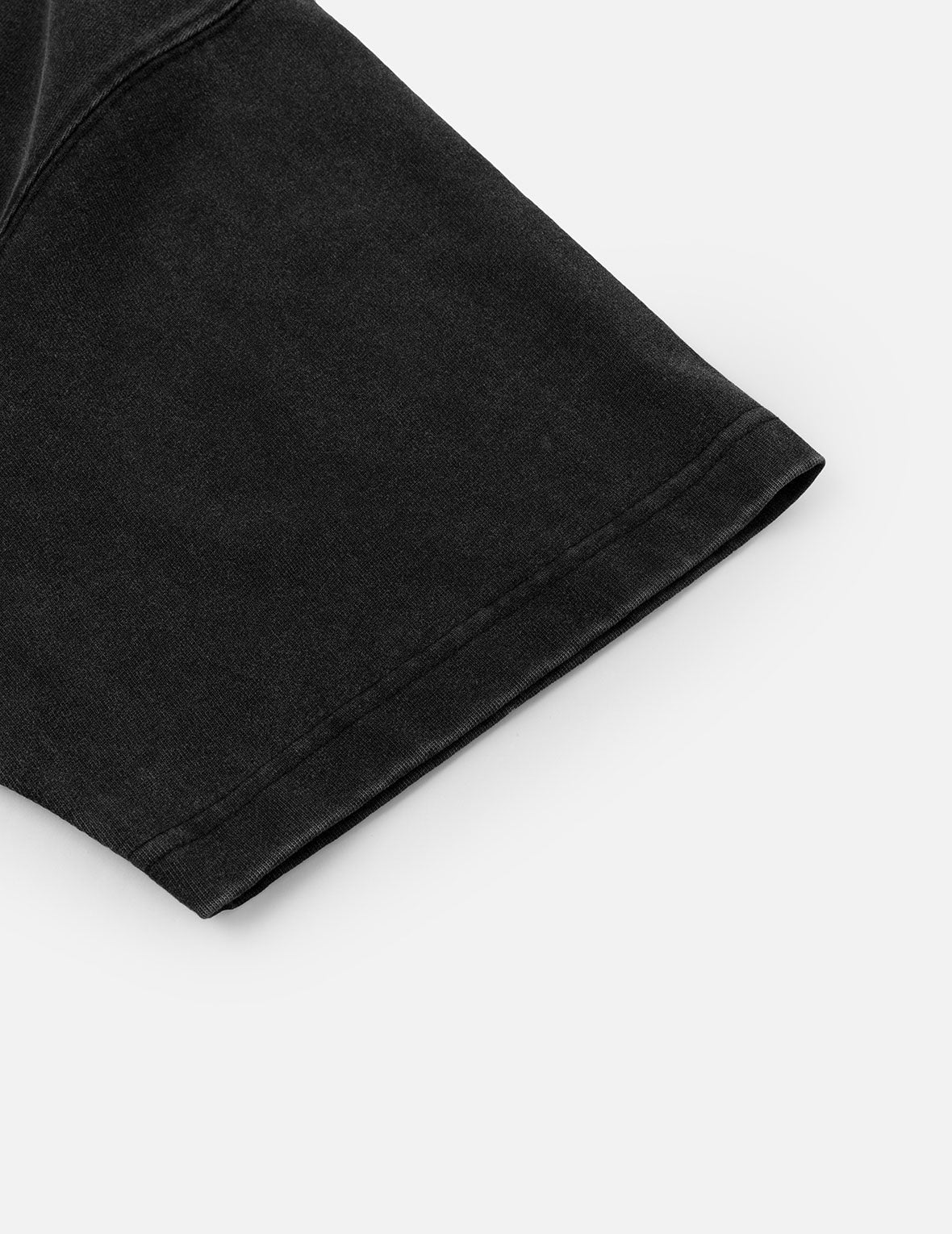 Washed Distressed Pocket and Gradient Print Loose Fit T-shirt