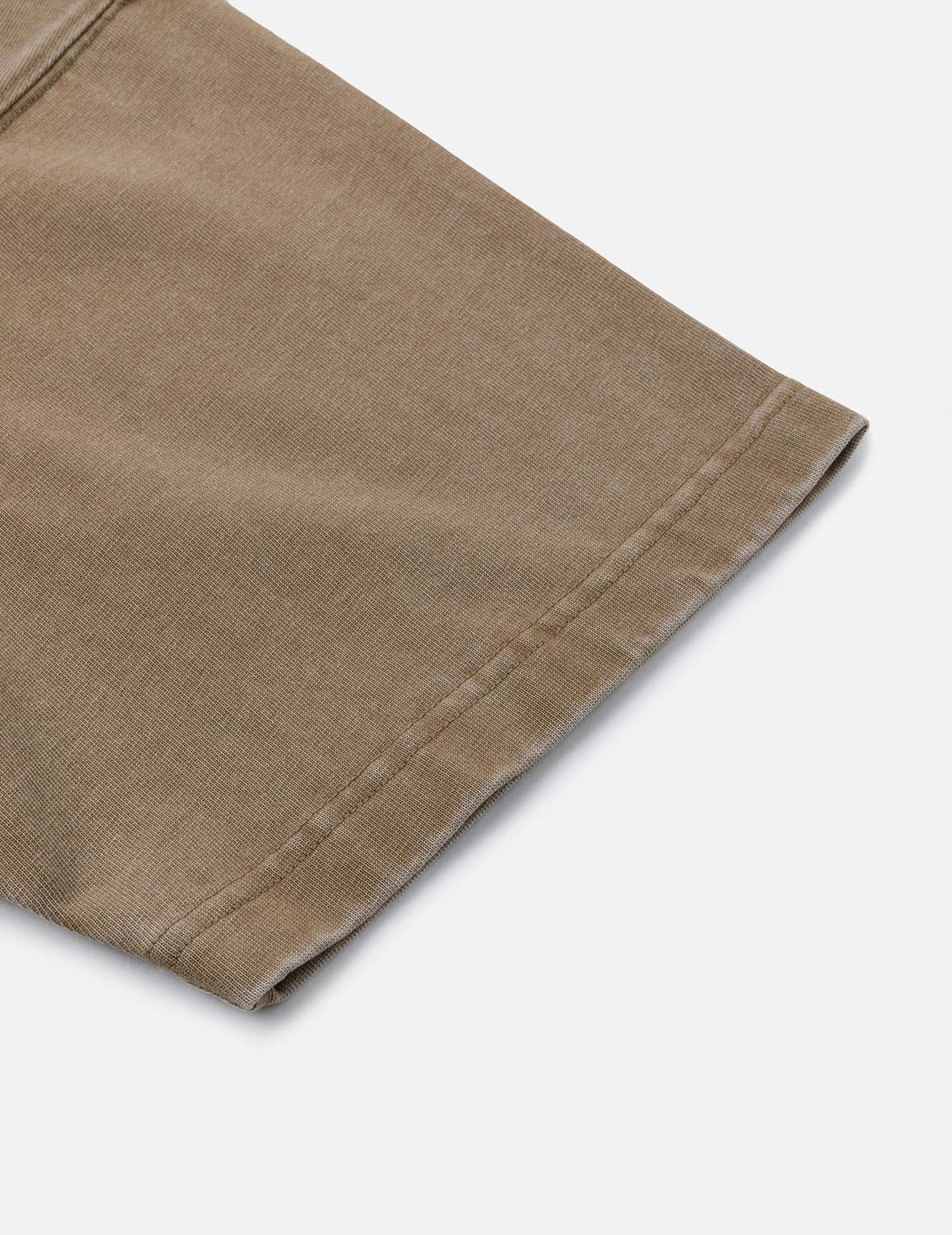 Washed Distressed Pocket and Gradient Print Loose Fit T-shirt