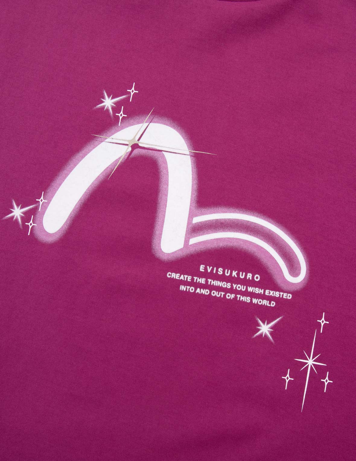 Seagull and Galaxy Print Drop Shoulder T-Shirt