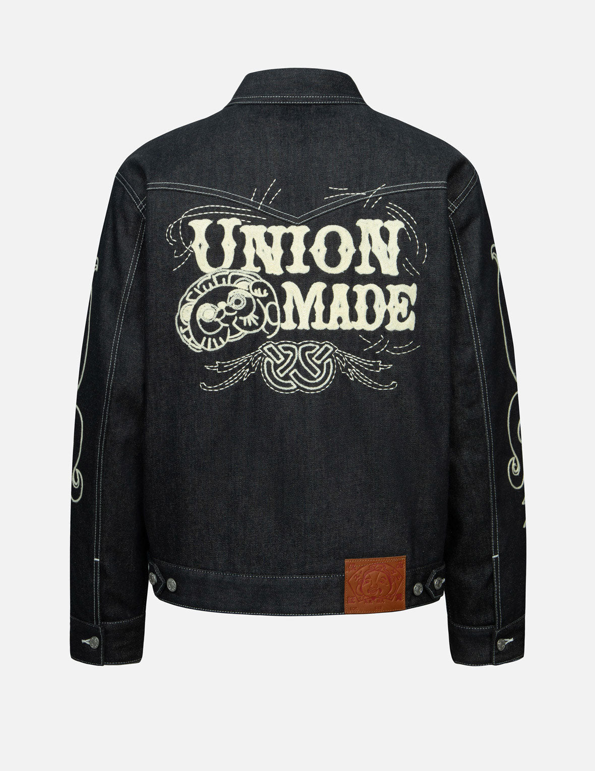 Western Style and Logo Embroidery Denim Jacket