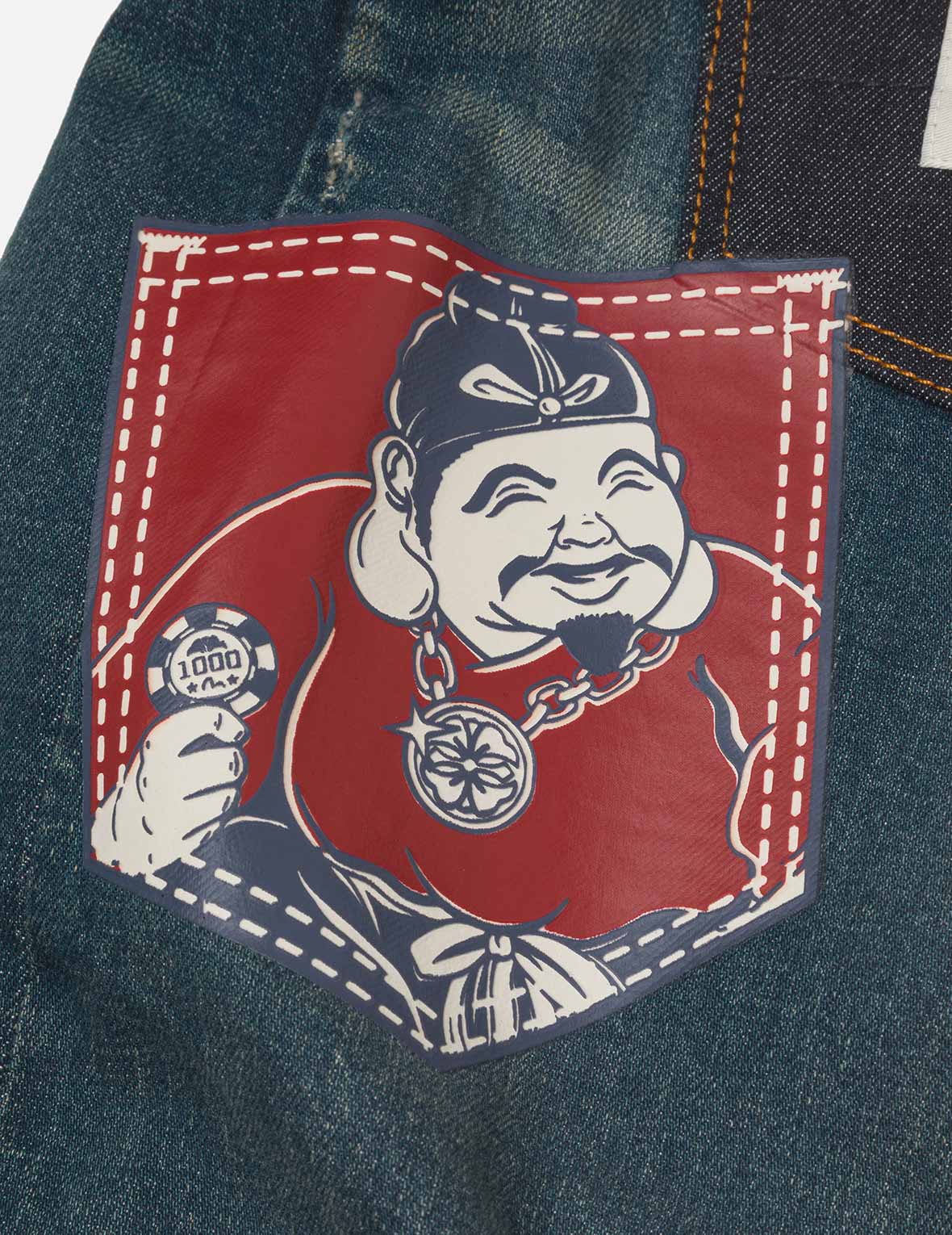 Ebisu Print and Multi-Pocket Taper Fit Jeans #2017