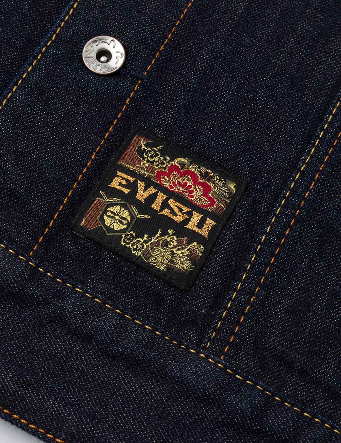 仙鹤报恩刺绣宽版休闲牛仔外套