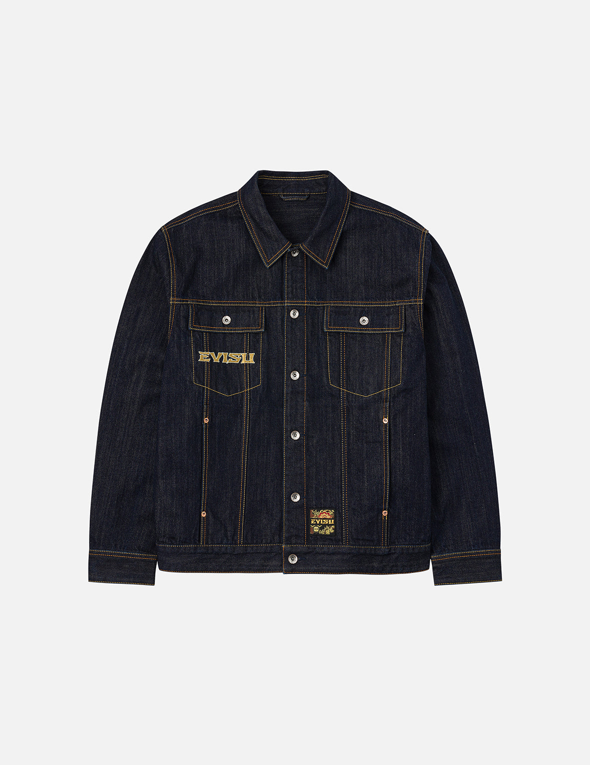 仙鹤报恩刺绣宽版休闲牛仔外套