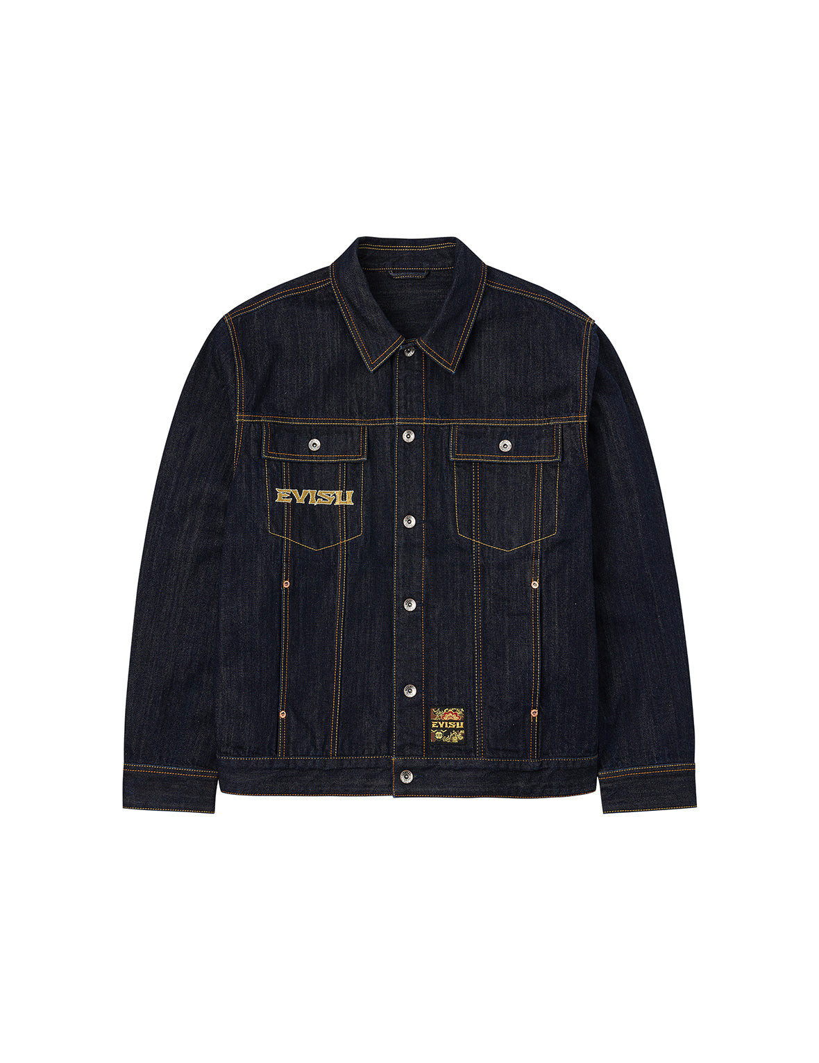 仙鹤报恩刺绣宽版休闲牛仔外套