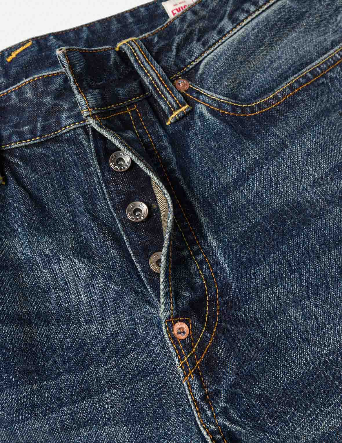 Brocade Patch Pocket Taper Fit Jeans #2017