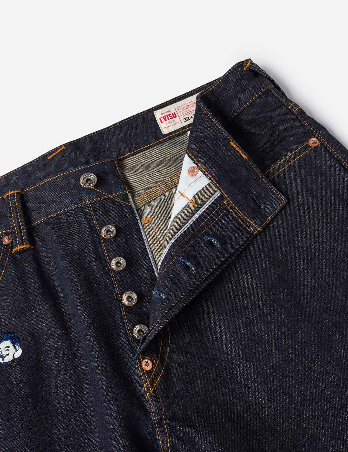 满地品牌刺绣常规牛仔裤 #2020