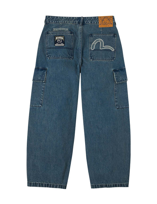 Shshiko Seagull Balloon Fit Cargo Jeans