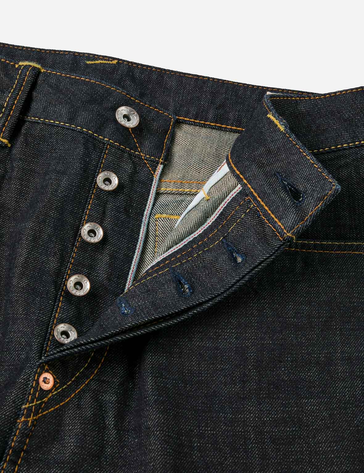 海鸥和日式寺庙刺绣常规牛仔裤 #2020