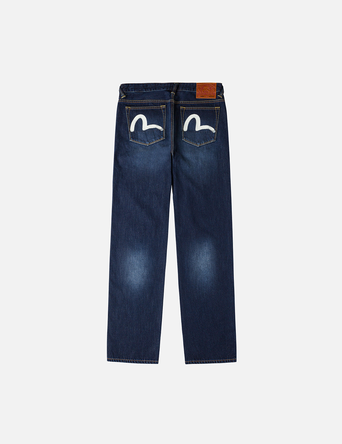 Ecru Brushstoke Seagull Print Regular Fit Jeans #2020