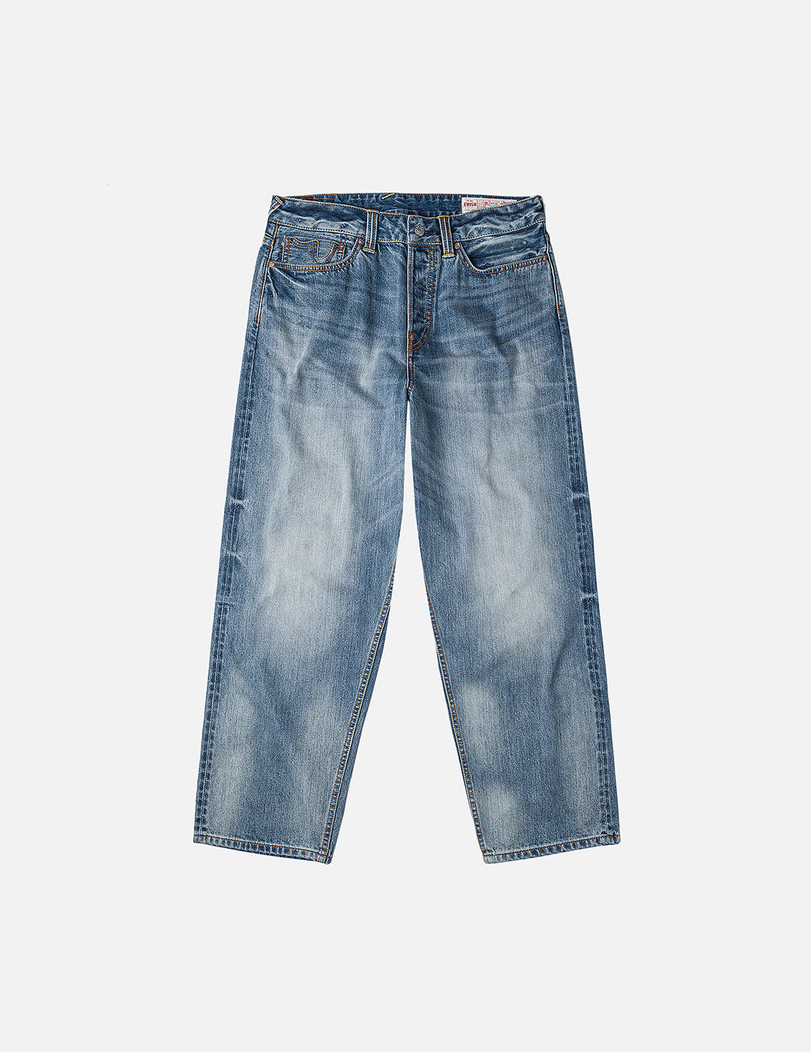 Ecru Daicock Print Loose Fit Jeans #2038 – EVISU