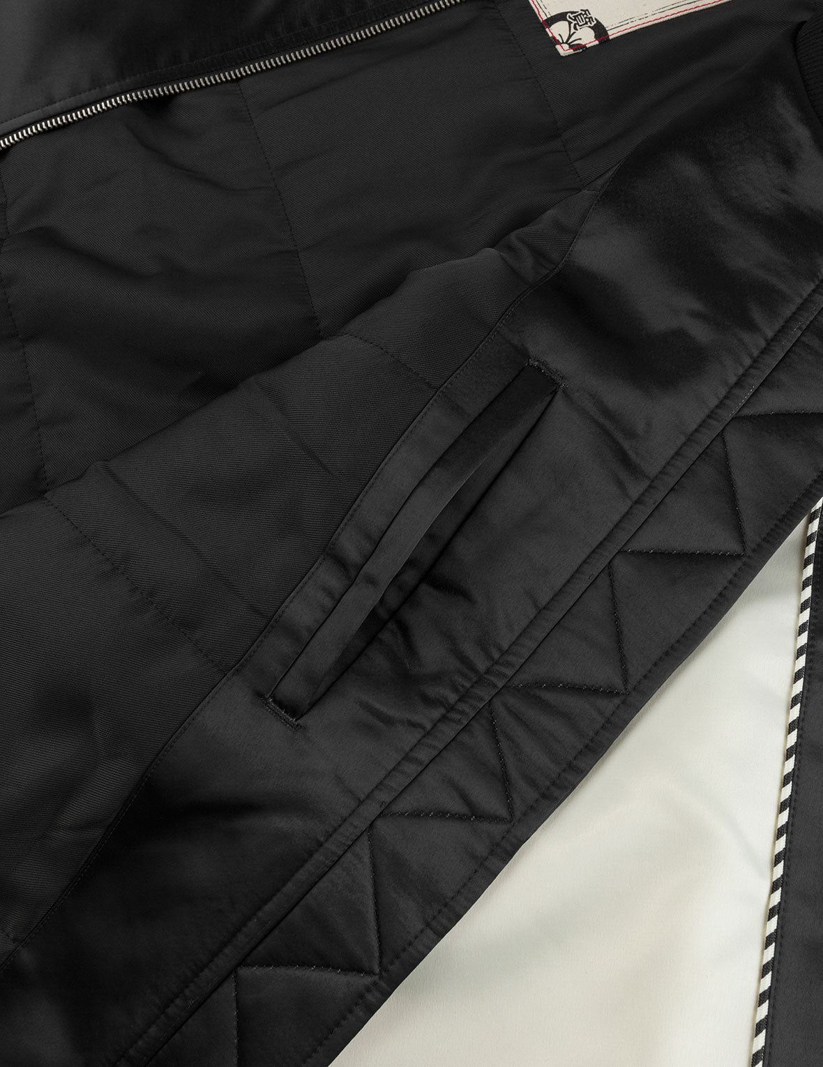 仙鹤刺绣常规版型横须贺外套