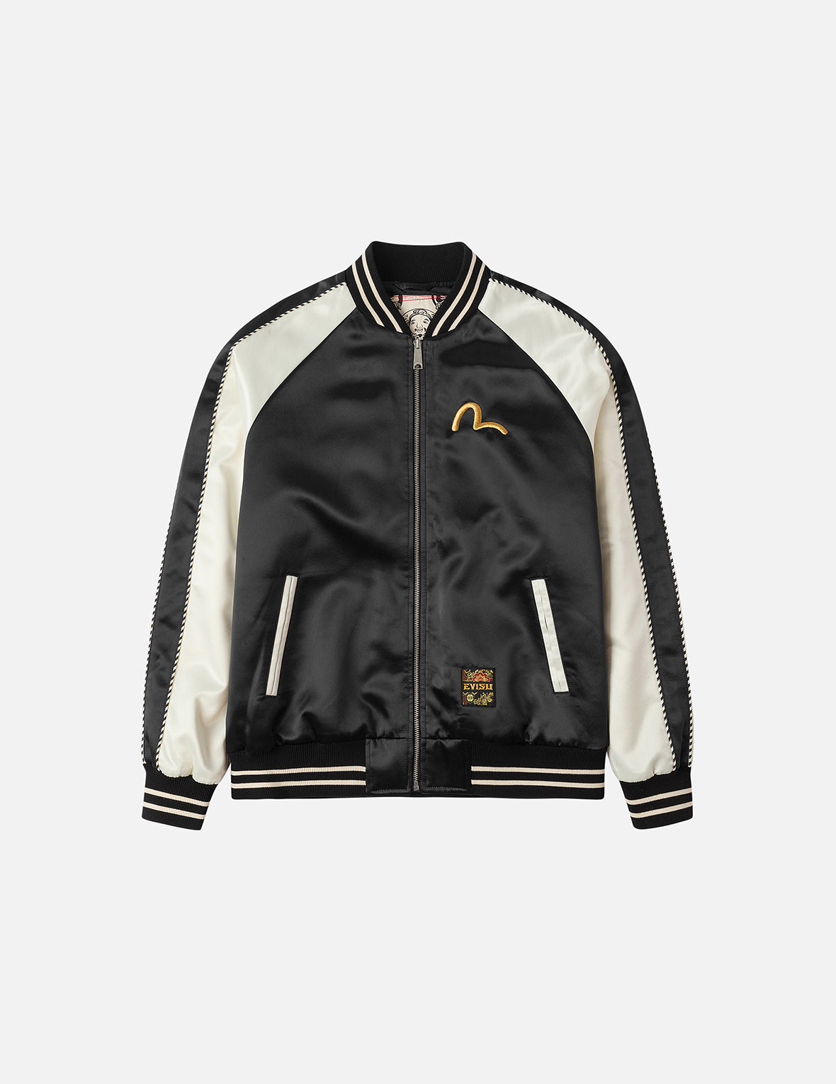 仙鹤刺绣常规版型横须贺外套