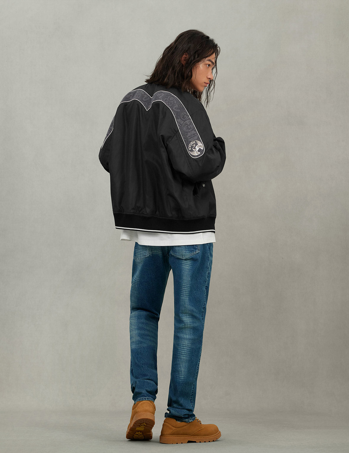 Crane inserted Daicock Relax Fit Bomber Jacket