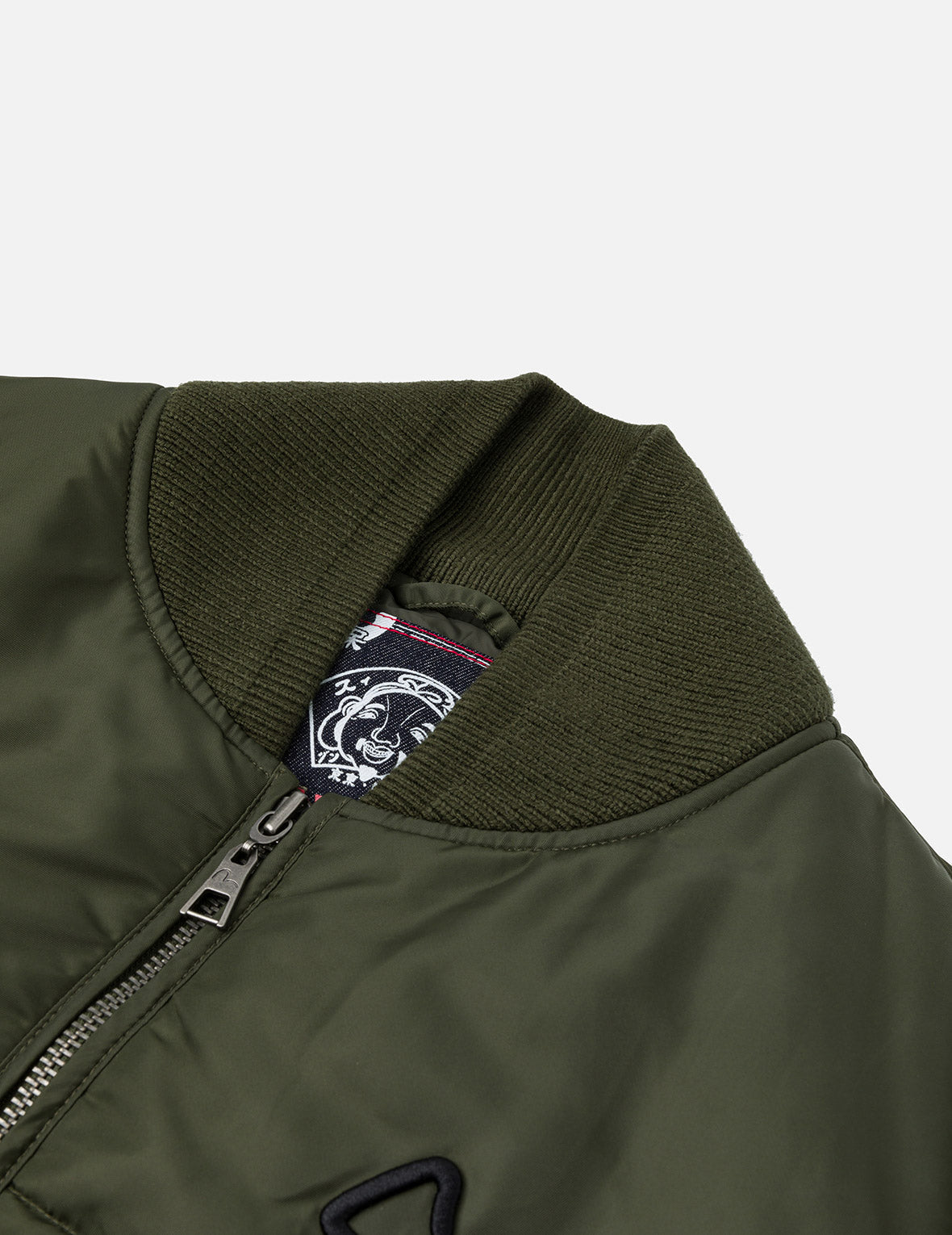 商标刺绣时尚版型飞行员夹克