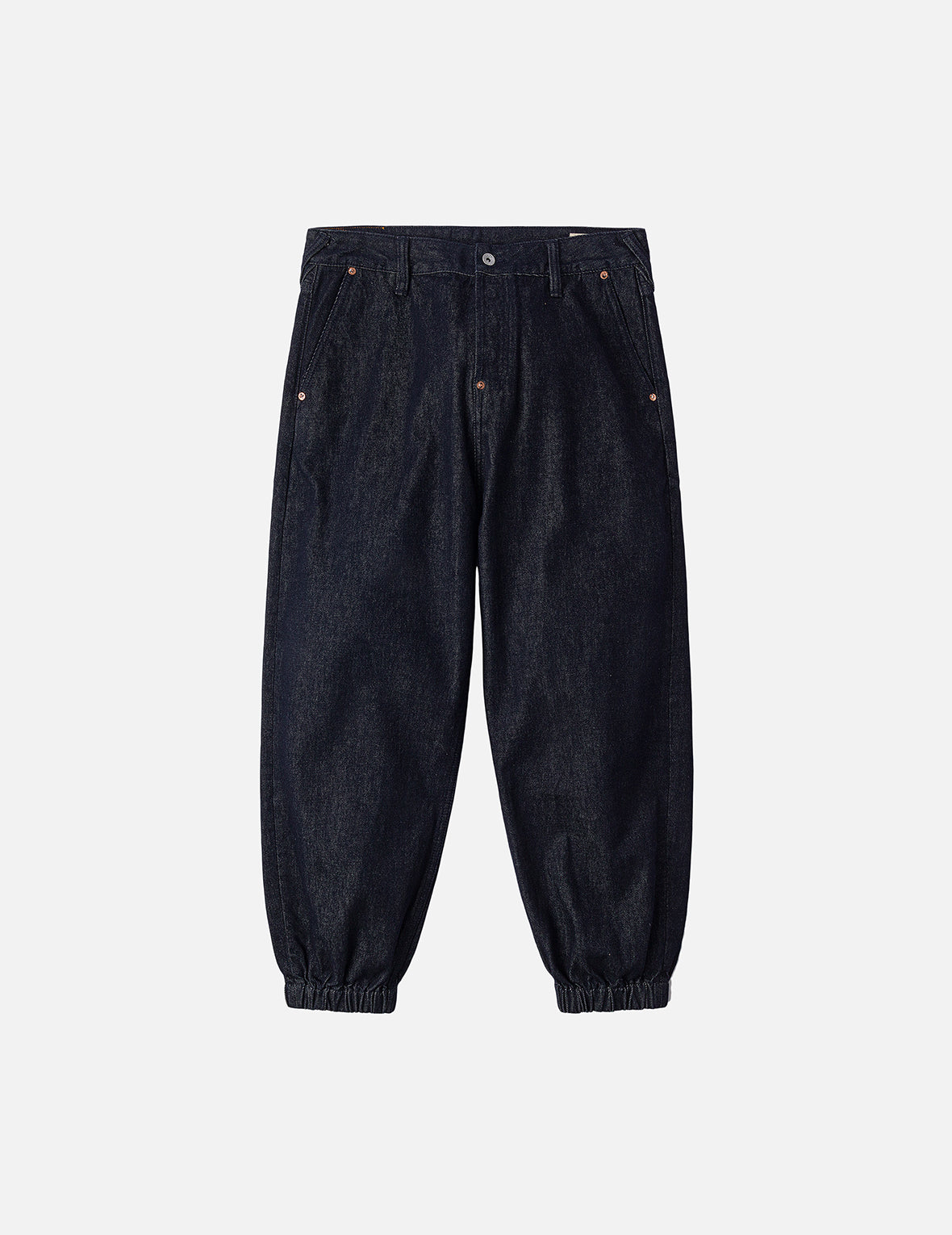 Daruma and Wheel of Wisdom Daicock Print Loose Fit Denim Joggers