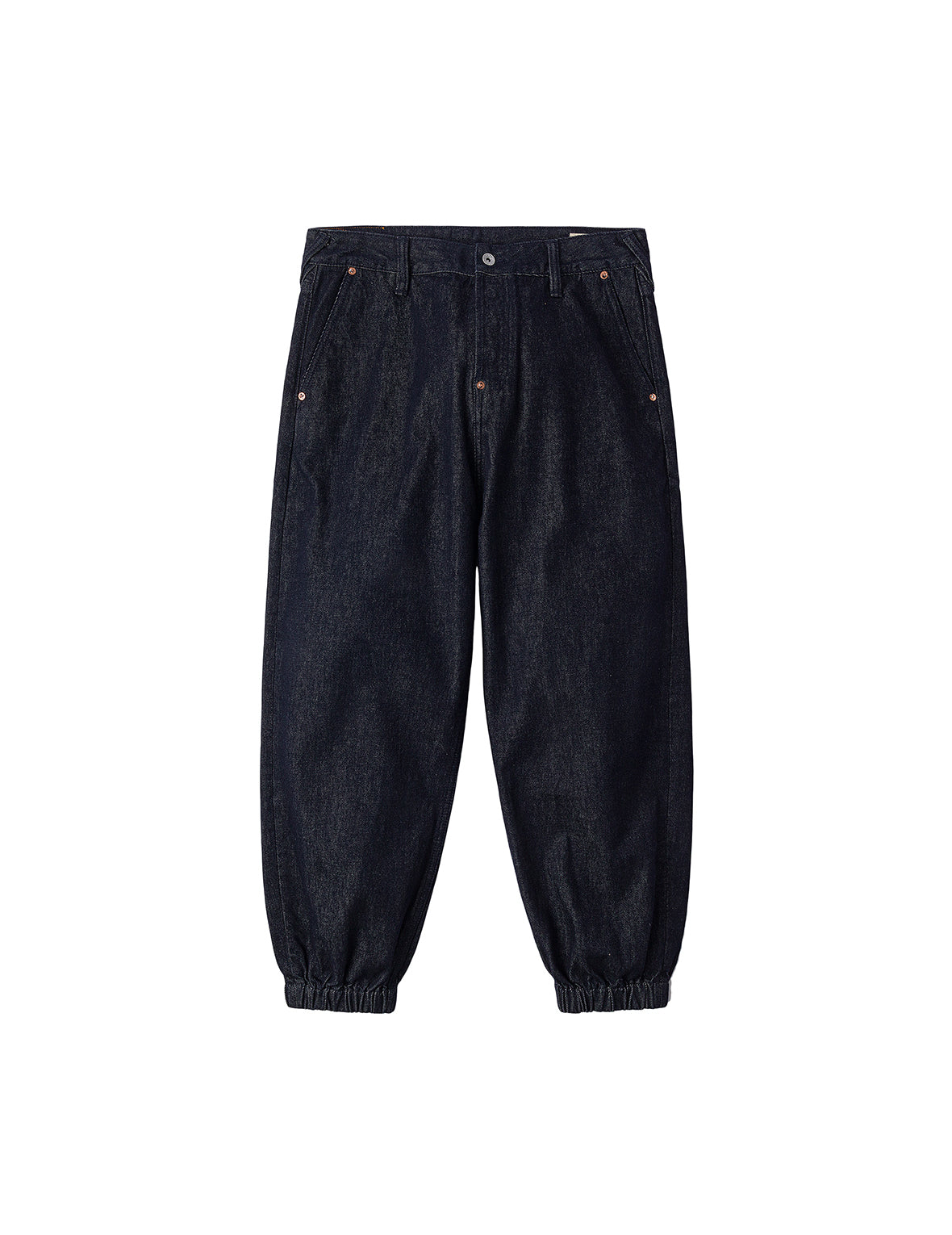 Daruma and Wheel of Wisdom Daicock Print Loose Fit Denim Joggers