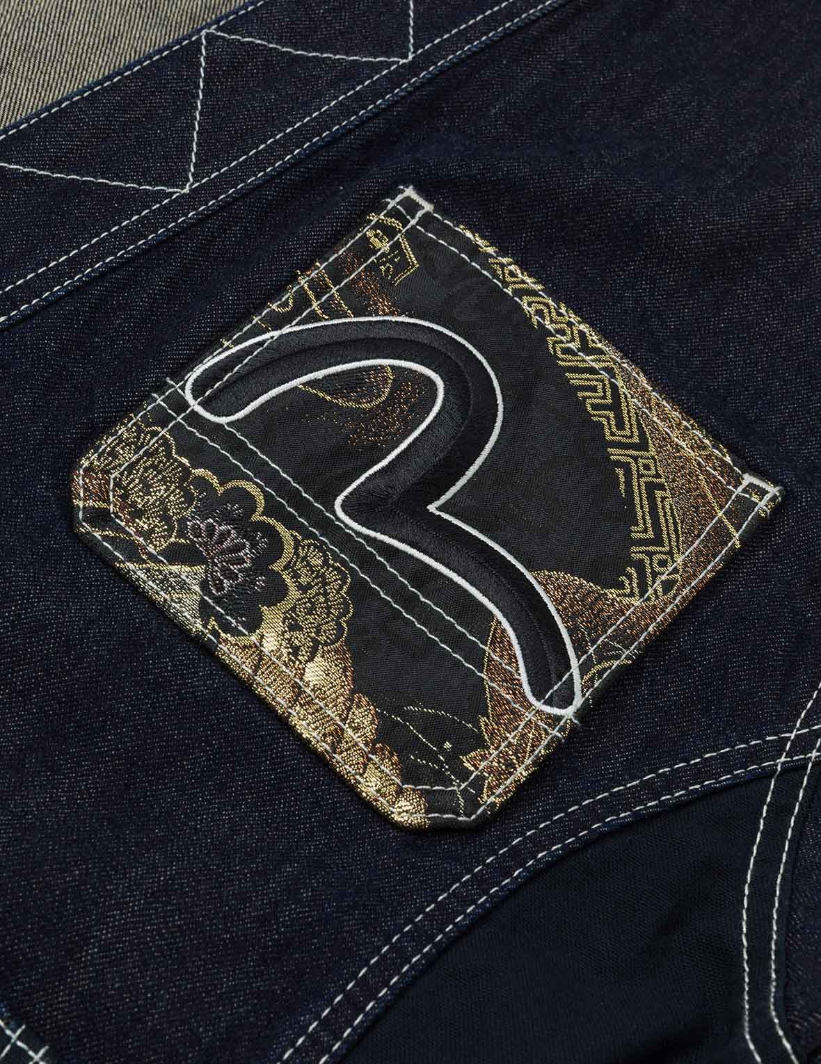 织锦贴布多口袋宽版休闲和服外套