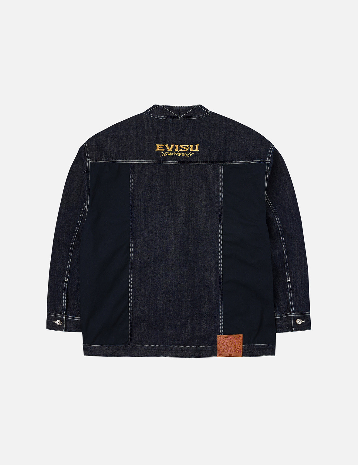 织锦贴布多口袋宽版休闲和服外套