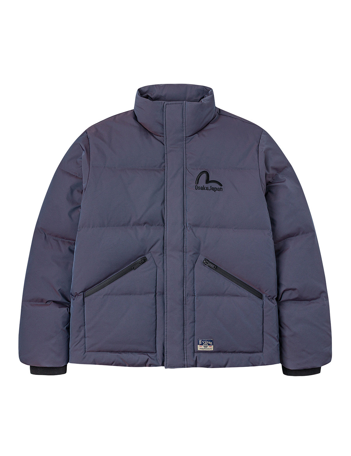 嵌条大M刺绣常规版型羽绒外套